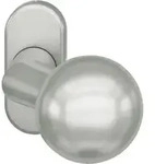 FSB Rahment&uuml;r-Knopf 07 0846 Material Alu. 0105 4-KT. 8mm fest/drehb.