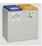 VAR Kunststoffcontainer 2-fach ohne Deckel 80 l