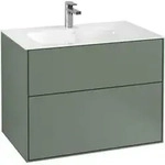 V&B Waschtischunterschrank Finion 79,6x59,1x49,8cm, Oli. m Lac, m Wandbeleuchtung