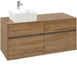 V&B Waschtischunterschrank Collaro 120x54,8x50cm, WT links, kansas oak