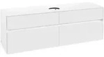 V&B Waschtischunterschrank Collaro 160x54,8x50cm, WT mittig, White Matt