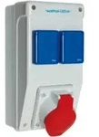 Walther Werke Steckdosenkombination Kunststoff, Wandgeh. 6570105