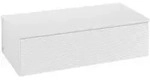 V&B Sideboard mit Frontstruktur Antao 100x26,8x50cm, WBP Lac, glo wh. Lac