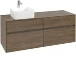 V&B Waschtischunterschrank Collaro 140x54,8x50cm, WT links, Arizona Oak