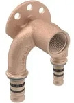 Geberit Doppelanschlusswinkel Mepla d= 20mmxRp 1/2x20mm, 90Grad, Rotguss