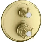 hansgrohe Fertigmontageset Axor Montreux UP-THM, m Ab- + Um-V, Kreuz, brush. br