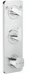hansgrohe Thermostat-Modul Axor Citterio C ohne Struktur, chrom, UP mit Platte