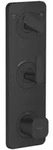 hansgrohe Thermostat-Modul Axor Citterio C o. Struktur, mattschwarz, UP mit Platte