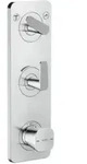 hansgrohe Thermostat-Modul Axor Citterio C cubic cut, chrom, UP mit Platte