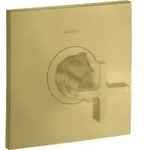 hansgrohe Fertigset Axor Citterio HF UP-THM, mit Kreuzgriff, brushed brass