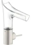 hansgrohe Waschtisch-Einhebelmischer Axor Starck V 140 m Glas, unver Abl.garn,