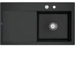 V&B Sp&uuml;le Subway Style 50 re, m Abl.garn, Exzenter, pure black