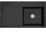 V&B Sp&uuml;le Subway Style 50 re, m Abl.garn, Hand., pure black