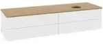 V&B Waschtischunterschrank ohne Frontstruktur Antao 160x50cm, WBP-farbe hon. Oa, wh.