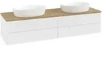V&B Waschtischunterschrank ohne Frontstruktur Antao 160x50cm, WBP-farbe hon. Oa, wh.
