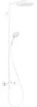 hansgrohe Showerpipe Raindance S 2jet, EcoSmart, 8 l/min, mattwei&szlig;