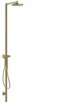hansgrohe Nature Duschs&auml;ule Axor Starck m Kopfbrause, Handbrause, polished gold