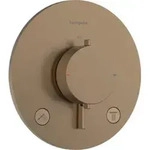 hansgrohe Thermostat Ecostat Comfort S UP, f 2 Verbr., 24 l/min, brushed bronze