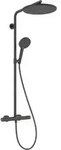 hansgrohe S-Pipe Raindance Alive S Puro 1jet, 12 l/min, brushed black chrome