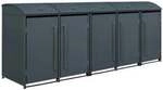 Westmann M&uuml;lltonnenbox Moderna 5 5x240 L 83 x 350 x 135cm