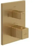 V&B Fertigmontageset Mettlach UP-Thermostat m 2-W-Mengenreg., brush. gol
