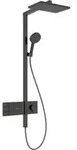 hansgrohe Showerpipe Raindance Alive Q 2jet, 12 l/min, brushed black chrome