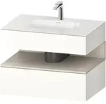 Duravit Einbauwaschtisch-M&ouml;bel-Set Qatego 80x55x60cm, T m/we g, Kon-WTU, Nischenb