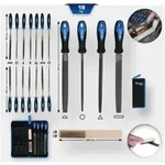 Brilliant Tools Feilen-Satz mit Feilenb&uuml;rste, 19-tlg