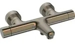 Hansa Duscharmatur HANSAPRISMA m Thermostat, Wandmontage, Bronze geb&uuml;rstet