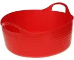 KERBL Flexibler Trog FlexBag rot 15 ltr. flache Ausf