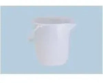 H&uuml;nersdorff Industrie-Eimer 17 L, rund mit Ausguss naturfarben, HDPE