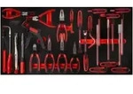 KS Tools T-Griff-Winkelstiftschl&uuml;ssel- / und Zangen-Satz in Schaumstoffeinlage,