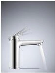 Duravit Waschtisch-Einhebelmischer M Wave Ausl. 122mm, o. Zugst.Abl.Gar., chrom