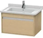 Duravit Waschtischunterschrank Ketho 65x45,5cm, Ei Nat, 1 Auszug, wandh&auml;ngend