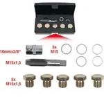 KS Tools &Ouml;lablassschrauben-Gewindereparatur-Satz, 12-teilig M15 x 1,5
