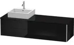 Duravit Waschtischunterschrank XSquare 160x54,8x40cm, 4 La, wd, B li, sw hgl