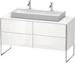 Duravit Waschtischunterschrank XSquare 140x54,8x77,8cm, 4 La, steh., we hgl