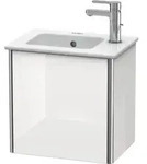 Duravit Waschtischunterschrank XSquare 41x28,9x40cm, wandh&auml;ngend, T. re, blau s-matt