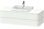 Duravit Waschtischunterschrank Happy D.2 Plus 130x55cm, 2 La, f M&ouml;belwaschtisch, we