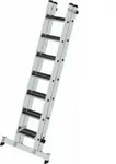 Munk Stufen-Schiebeleiter 2-teilig mit nivello&reg;-Traverse und clip-step R13 2x7