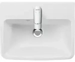 Duravit M&ouml;bel-Handwaschbecken No. 1 50x40cm, m HL, &Uuml;L, Hahnlochbank, wei&szlig;