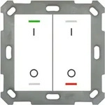 MDT technologies Taster Light 55 2-fach RGBW,rws/gl&auml;,schalt. BE-TAL55T2.B1