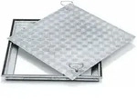 ZARGES Schachtabdeckung Stahl verzinkt 800 x 800 mm Au&szlig;enma&szlig; 960 x 960 mm
