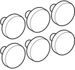 Geberit Puffer-Set Citterio/Era f&uuml;r WC-Deckel