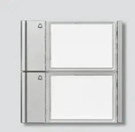 Siedle Ruftasten TM 700-2-0 Silber-Metallic