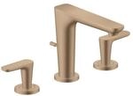 hansgrohe 3-Loch-Waschtischarmatur 125 Axor Citterio C mit Zugstangen Ablaufg.BRG