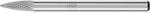 PFERD TOOLS Hartmetall Hochleistungsfr&auml;sstift MICRO Spitzbogen SPG &Oslash; 03x07 mm