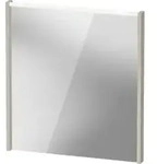 Duravit LED-Spiegel D-Code 2.0 65x70x5cm, 5 W, Tau matt, Lichtfeld oben