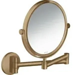 hansgrohe Rasierspiegel Axor Uni. Circular Wandmontage, brushed bronze