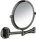 hansgrohe Rasierspiegel Axor Uni. Circular Wandmontage, polished black chrome